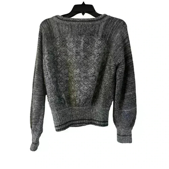 FREE PEOPLE Womens Gray Hoops And Hollas Pullover Sweater Size XS - Picture 2 of 5